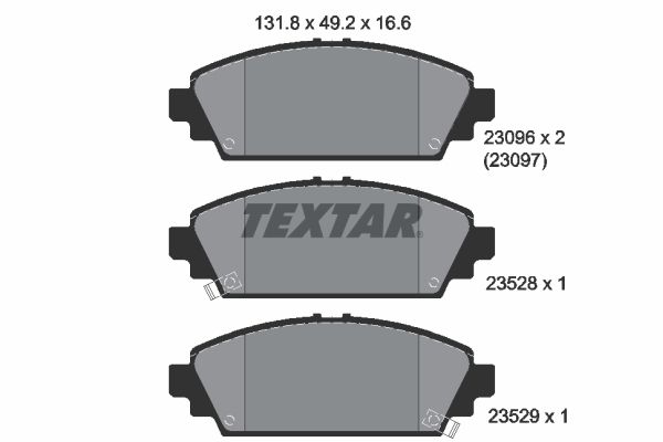 Brake Pad Set, disc brake   WVA:23096|mit akustischer Vers|2-5 munkanapos szállítás 13:30-ig rendelve 2024.12