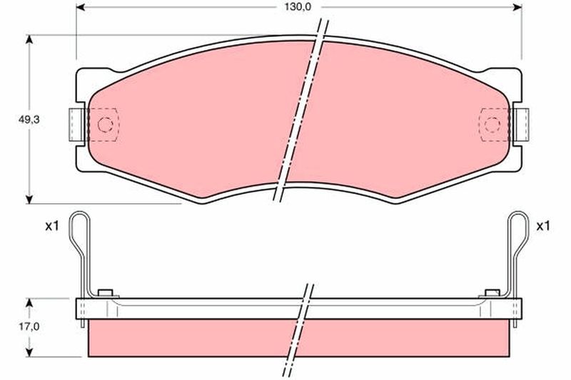 Fékbetét készlet, tárcsafék|Távoli klt. esetén 14:45-ig rendelve másnapra. 2025.1.1