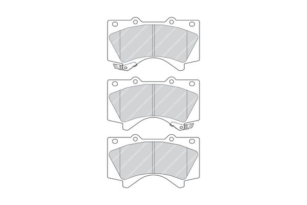 Ferodo Fékbetét készlet, tárcsafék Premier TOYOTA LAND CRUISER|2023.5.10