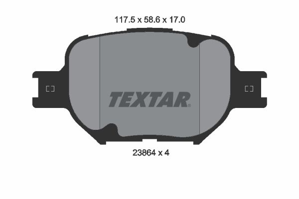 Brake Pad Set, disc brake   WVA:23864|nicht für Verschleiß|2-5 munkanapos szállítás 13:30-ig rendelve 2024.12