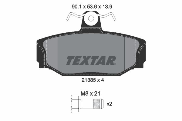 Brake Pad Set, disc brake   WVA:21385|nicht für Verschleiß|2-5 munkanapos szállítás 13:30-ig rendelve 2024.12