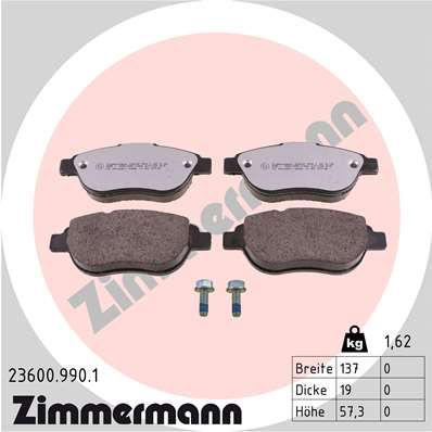 Brake Pad Set, disc brake   WVA:23600|staubreduzierte Brem|2-5 munkanapos szállítás 13:30-ig rendelve 2024.12