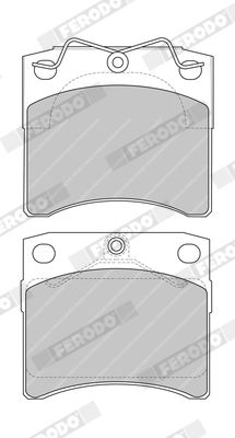 Ferodo Fékbetét készlet, tárcsafék Van Range VOLKSWAGEN TRANSPORTER T4|2023.10.16