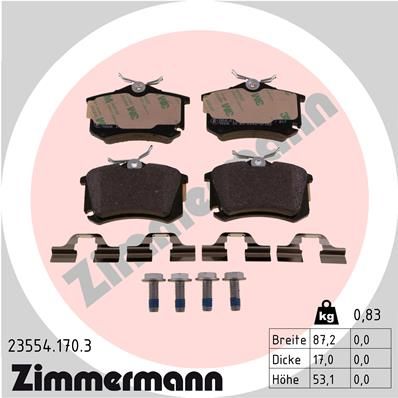 Brake Pad Set, disc brake  VAG POLO IV PSA DS3 RENAULT WVA:23554|Foto entspricht Lief|2-5 munkanapos szállítás 13:30-ig rendelve 2025.1