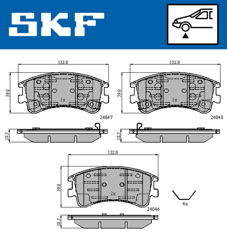 BRAKE PADS KIT|24-05