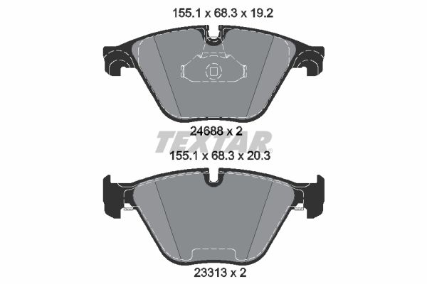 Brake Pad Set, disc brake  F06 F10-13 Vorderachse|WVA:24688|für Vers|2-5 munkanapos szállítás 13:30-ig rendelve 2024.8