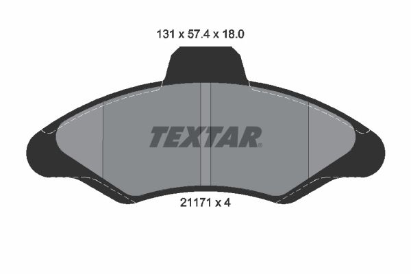 Brake Pad Set, disc brake   WVA:21171|nicht für Verschleiß|2-5 munkanapos szállítás 13:30-ig rendelve 2024.12