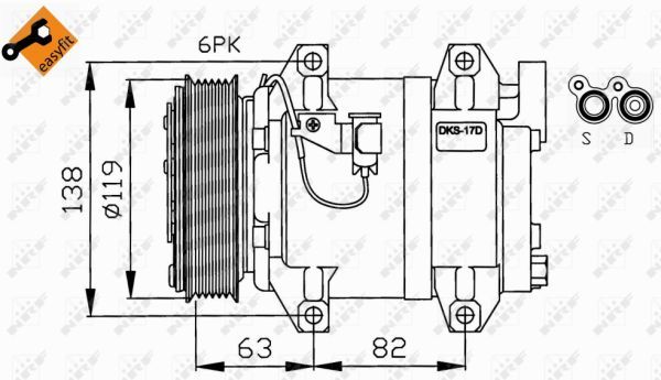 AC-KOMPRESSOR DKS-17D|1 munkanapos beszerzés 2024.12