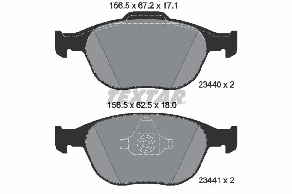 Brake Pad Set, disc brake   WVA:23440|nicht für Verschleiß|2-5 munkanapos szállítás 13:30-ig rendelve 2024.12