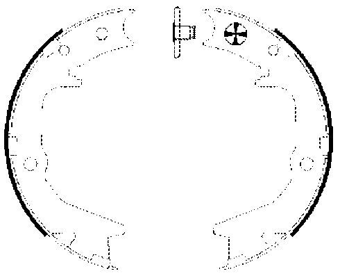 Brake Shoe Set, parking brake   32mm|ohne Zubehör|ohne Handbre|2-5 munkanapos szállítás 13:30-ig rendelve 2024.12