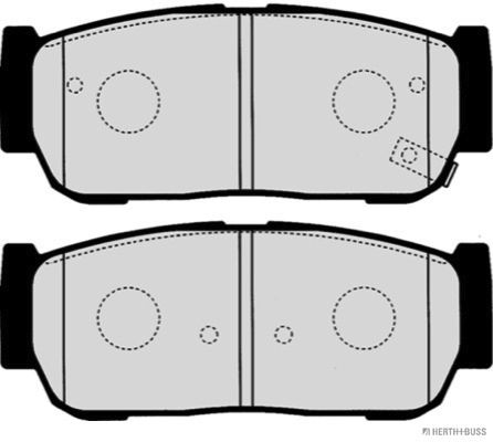 Brake Pad Set, disc brake   Hinterachse|WVA:23931|mit akus|2-5 munkanapos szállítás 13:30-ig rendelve 2024.12