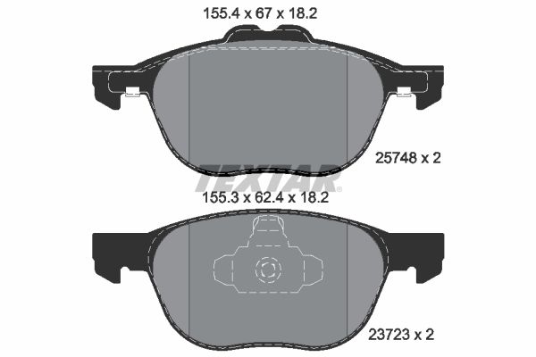 Brake Pad Set, disc brake   WVA:25748|nicht für Verschleiß|2-5 munkanapos szállítás 13:30-ig rendelve 2024.12