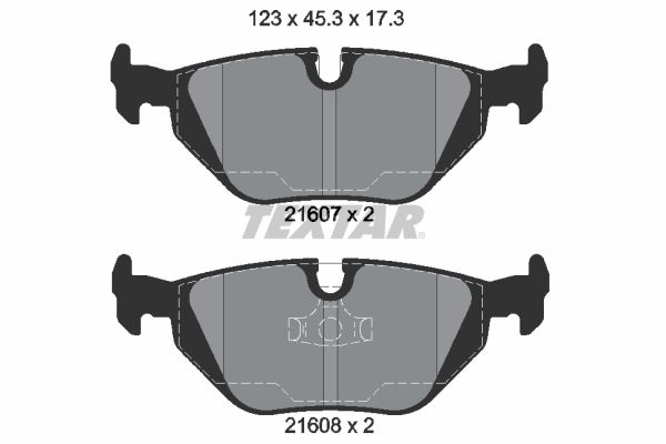 Brake Pad Set, disc brake   WVA:21607|für Verschleißwarnan|2-5 munkanapos szállítás 13:30-ig rendelve 2024.12