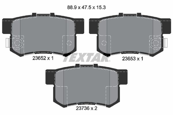 Brake Pad Set, disc brake   WVA:23652|mit akustischer Vers|2-5 munkanapos szállítás 13:30-ig rendelve 2024.12