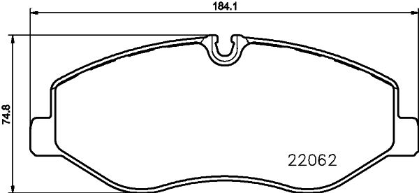 Brake Pad Set, disc brake  W447 V200/V220CDI 109-116CDI Vorderachse|WVA:22062|für Vers|2-5 munkanapos szállítás 13:30-ig rendelve 2024.12