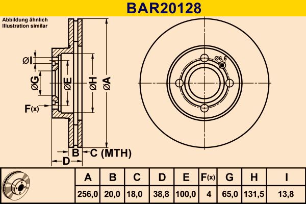 BARUM BREMSSCHEIBE VA FUER|1 munkanapos beszerzés 2024.12