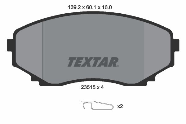 Brake Pad Set, disc brake   WVA:23515|mit Zubehör|inkl. Ve|2-5 munkanapos szállítás 13:30-ig rendelve 2024.12