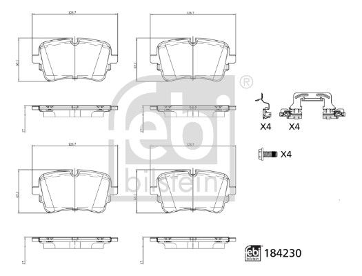 Brake Pad Set, disc brake   Hinterachse|WVA:26267|für Vers|2-5 munkanapos szállítás 13:30-ig rendelve 2025.1