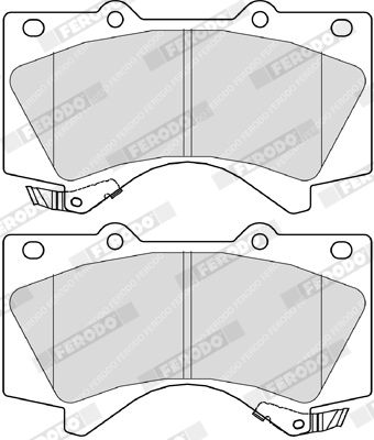 Ferodo Fékbetét készlet, tárcsafék Premier TOYOTA LAND CRUISER|2023.5.10