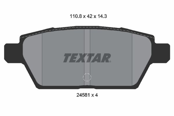 Brake Pad Set, disc brake   WVA:24581|nicht für Verschleiß|2-5 munkanapos szállítás 13:30-ig rendelve 2024.12