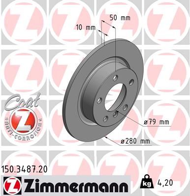 Brake Disc  MINI R60 R61 ONE COOPER S/D Hinterachse|AußenO-280mm|2-5 munkanapos szállítás 13:30-ig rendelve 2024.12