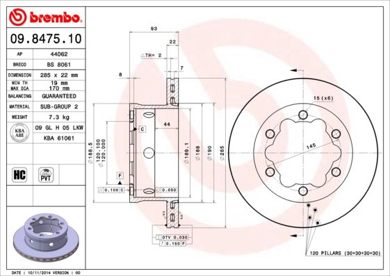 BREMBO alkatrész|Távoli klt. esetén 1-2 m.napos szállítás 2024.12.20