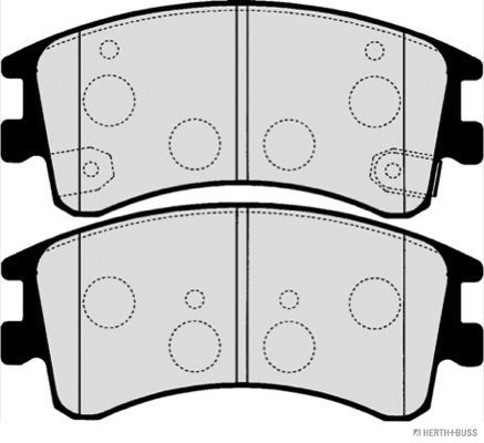 Brake Pad Set, disc brake   Vorderachse|WVA:24046|mit akus|2-5 munkanapos szállítás 13:30-ig rendelve 2025.1