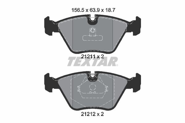 Brake Pad Set, disc brake   WVA:21211|für Verschleißwarnan|2-5 munkanapos szállítás 13:30-ig rendelve 2024.12