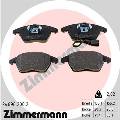 Brake Pad Set, disc brake  AUDI A1 AUDI TT Vorderachse|WVA:23587, 23588,|2-5 munkanapos szállítás 13:30-ig rendelve 2025.1