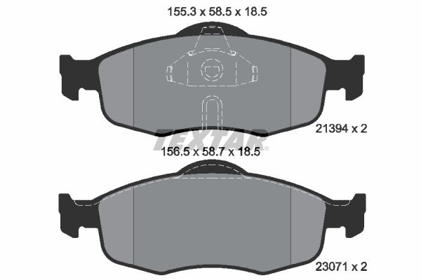 Brake Pad Set, disc brake   WVA:21394|nicht für Verschleiß|2-5 munkanapos szállítás 13:30-ig rendelve 2025.1