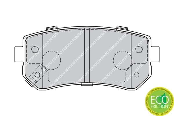 Ferodo Fékbetét készlet, tárcsafék Premier KIA RIO|2022.8.8