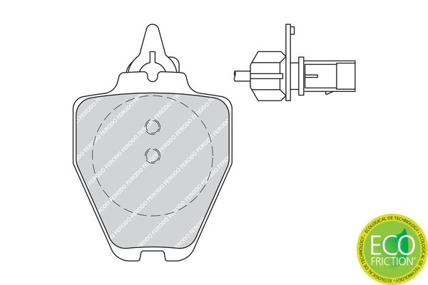Ferodo Fékbetét készlet, tárcsafék Premier AUDI ALLROAD|2022.8.8