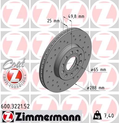 Brake Disc  GOLF V-VII A3 SUPERB ALTEA Vorderachse|AußenO-288mm|2-5 munkanapos szállítás 13:30-ig rendelve 2024.12