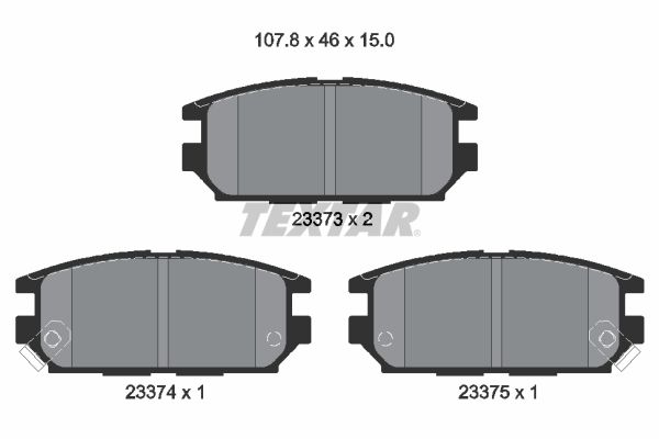 Brake Pad Set, disc brake   WVA:23373|mit akustischer Vers|2-5 munkanapos szállítás 13:30-ig rendelve 2024.12