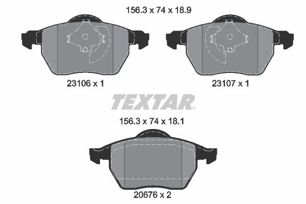 Brake Pad Set, disc brake   WVA:23106|nicht für Verschleiß|2-5 munkanapos szállítás 13:30-ig rendelve 2024.12