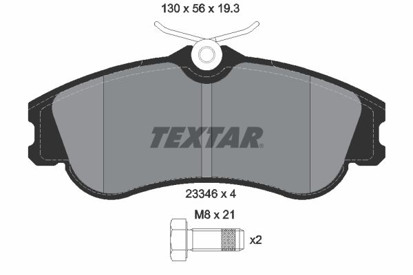 Brake Pad Set, disc brake   WVA:23346|nicht für Verschleiß|2-5 munkanapos szállítás 13:30-ig rendelve 2025.1