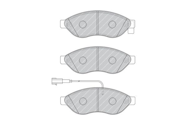 Brake Pad Set, disc brake  JUMPER 04.06- Vorderachse|WVA:24468,24469|mi|2-5 munkanapos szállítás 13:30-ig rendelve 2024.12