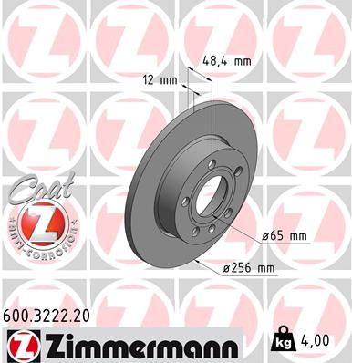 Brake Disc  VW PR-1KE/1KF Hinterachse|AußenO-256mm|2-5 munkanapos szállítás 13:30-ig rendelve 2024.12