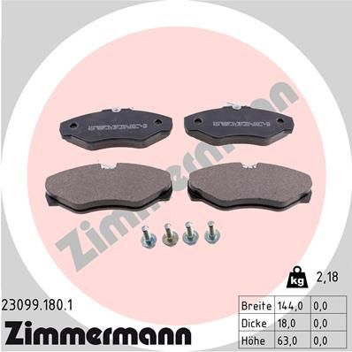 Brake Pad Set, disc brake  TRAFIC II ESPACE III Vorderachse|WVA:23099|Foto ent|2-5 munkanapos szállítás 13:30-ig rendelve 2024.12