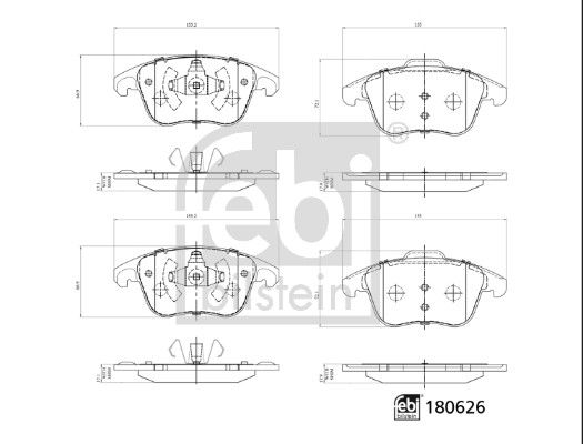 Brake Pad Set, disc brake   Vorderachse|WVA:24557|2-5 munkanapos szállítás 13:30-ig rendelve 2024.12