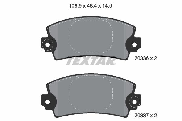 Brake Pad Set, disc brake   WVA:20336|mit akustischer Vers|2-5 munkanapos szállítás 13:30-ig rendelve 2024.12