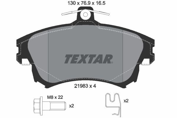 Brake Pad Set, disc brake   WVA:21983|mit akustischer Vers|2-5 munkanapos szállítás 13:30-ig rendelve 2024.12