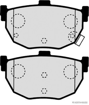 Brake Pad Set, disc brake   Hinterachse|WVA:21553|mit akus|2-5 munkanapos szállítás 13:30-ig rendelve 2024.12