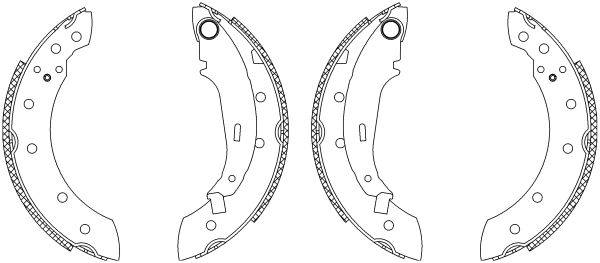 Brake Shoe Set   38mm|mit Radbremszylinder|2-5 munkanapos szállítás 13:30-ig rendelve 2024.12