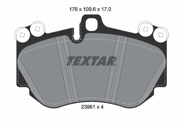 Brake Pad Set, disc brake  CAYENNE (9PA/9PA1) TURBO S -10 Vorderachse|WVA:23961|für Fahr|2-5 munkanapos szállítás 13:30-ig rendelve 2024.12