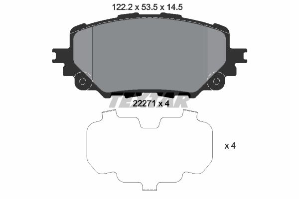 Brake Pad Set, disc brake   WVA:25187|mit Zubehör|inkl. Ve|2-5 munkanapos szállítás 13:30-ig rendelve 2024.12