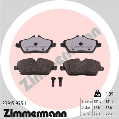 Brake Pad Set, disc brake   WVA:23915|staubreduzierte Brem|2-5 munkanapos szállítás 13:30-ig rendelve 2024.12