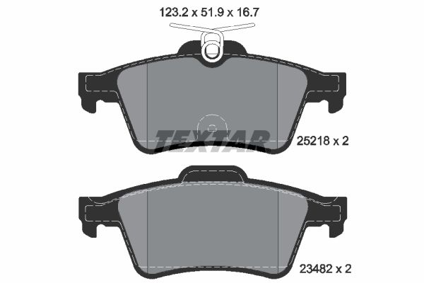 Brake Pad Set, disc brake   WVA:25218|nicht für Verschleiß|2-5 munkanapos szállítás 13:30-ig rendelve 2024.12