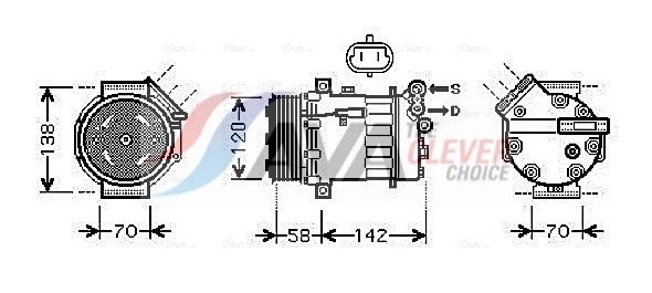 Klímakompresszor Vectra -C 1.9 CDTi * 10/03-|2022.7.14