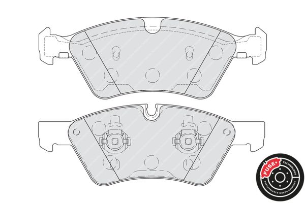 Ferodo Fékbetét készlet, tárcsafék Premier MERCEDES-BENZ M-CLASS|2022.8.8